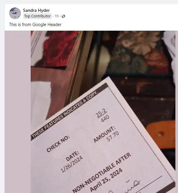 USEGoogleReferrerFB1-31-24 settlement checks