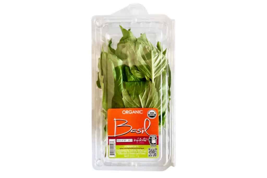 Product photo of recalled basil sold at Trader Joes, representing the Trader Joe's recall.