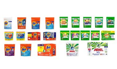 Product photos of recalled laundry detergent, representing the laundry detergent recall.