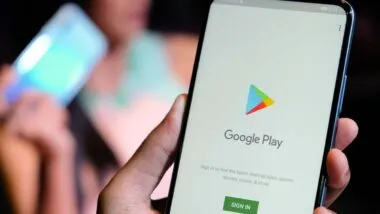 Google Play Store login page displayed on a smartphone screen, representing Google Playstore class action lawsuit.