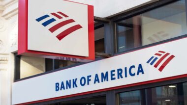 Close up of Bank of America signage, representing the Bank of America class action.