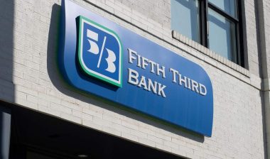 Close up of Fifth Third Bank signage, representing the Fifth Third class action.
