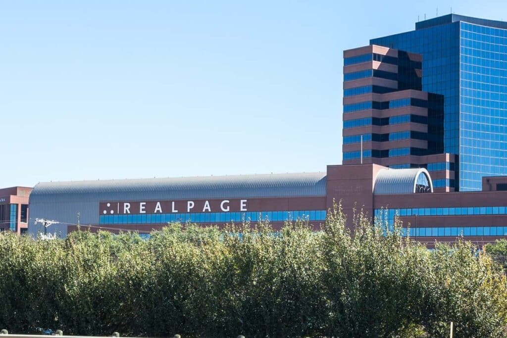 Exterior of RealPage building, representing the RealPage Utility Management settlement.