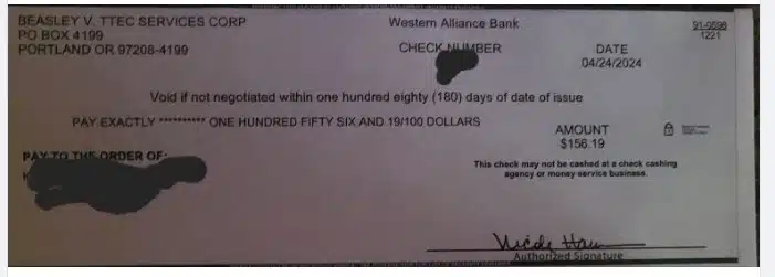 HealthnetTTECcheck4-29-24 checks in the mail