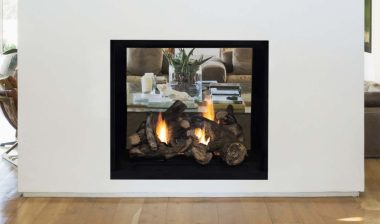DRT63ST fireplace installed in interior of a home, representing the gas fireplaces warning.