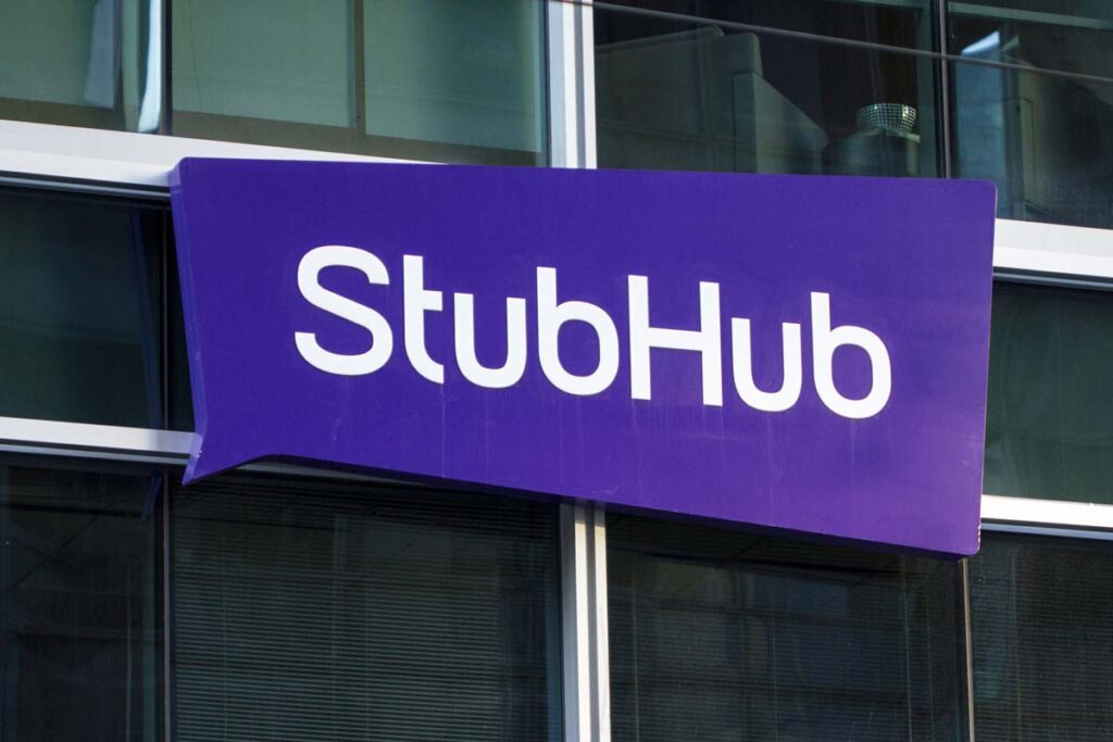Close up of StubHub signage, representing the StubHub class action.
