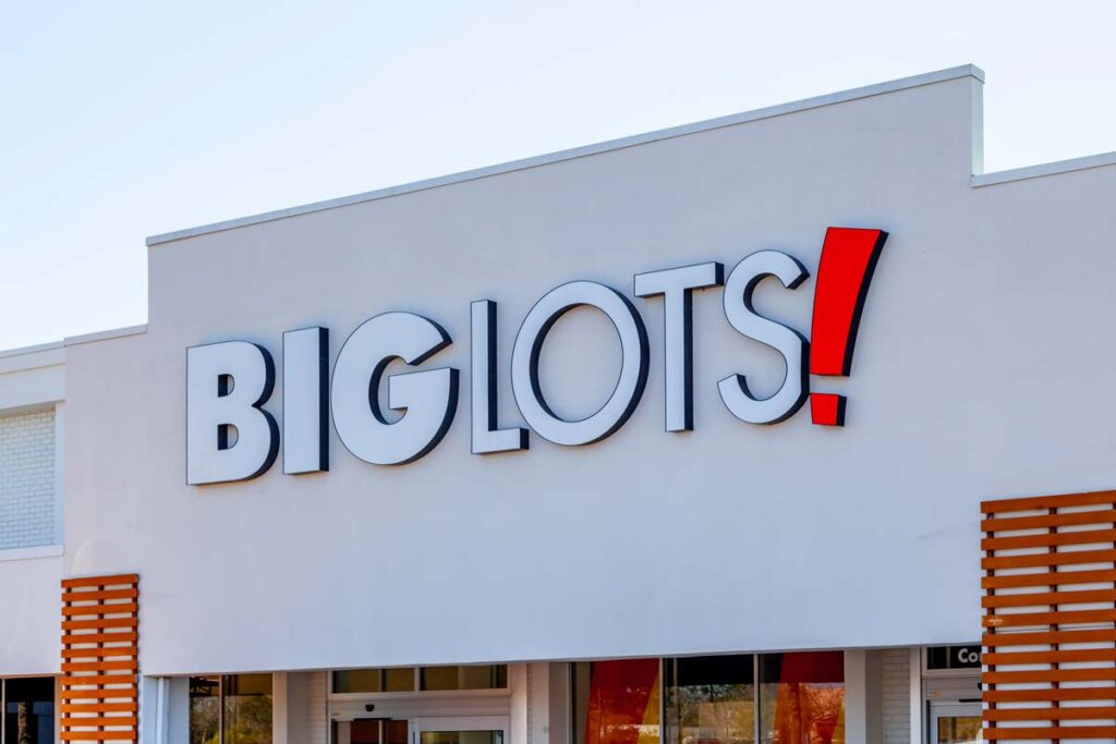 Big Lots exterior signage, representing the Big Lots class action.