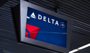 Close up of Delta signage, representing the Delta settlement.