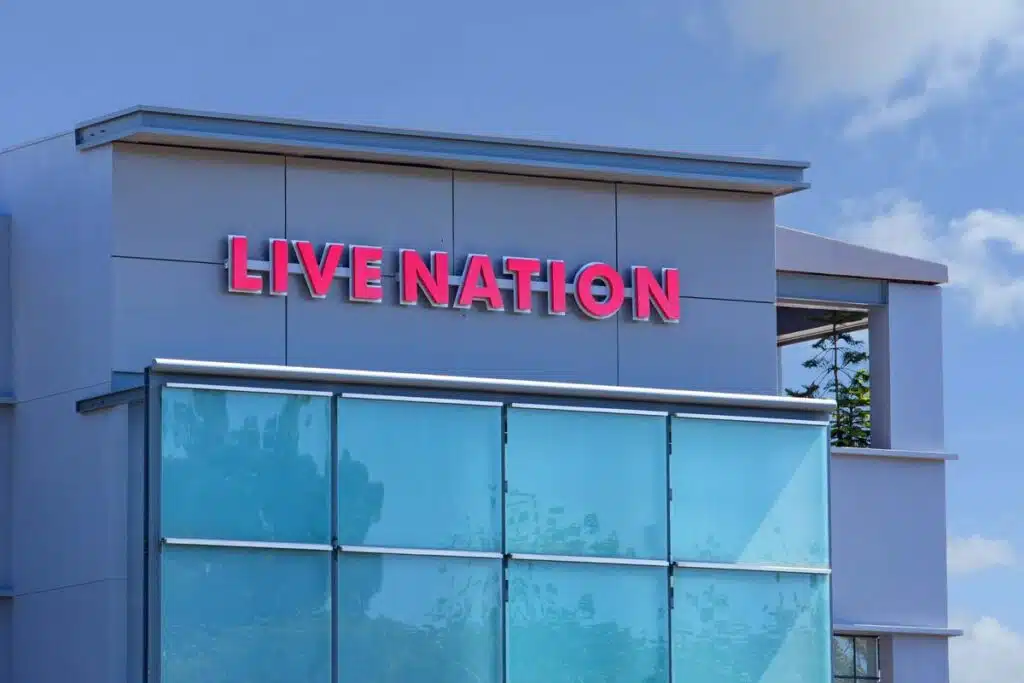Live Nation building front signage, represting the Live Nation and Ticketmaster class action.