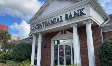 Exterior of a Centennial Bank location, representing the Centennial Bank class actions.