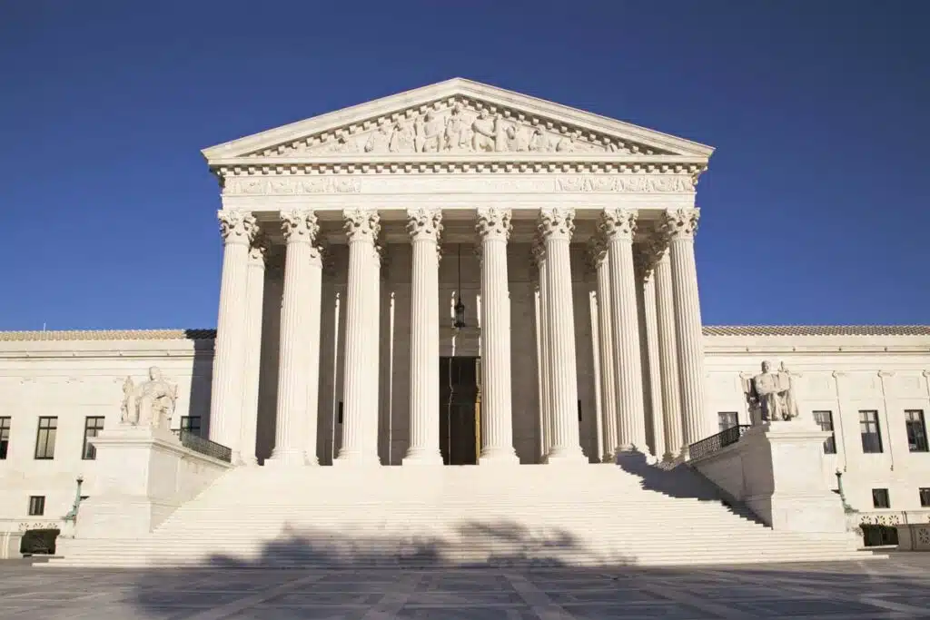 Exterior of the U.S. Supreme Court, representing the Supreme Court copyright ruling.