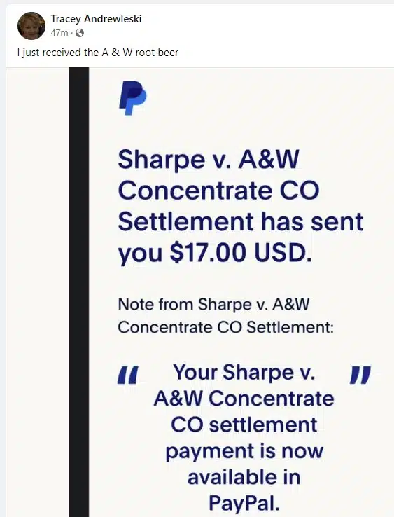 AWFB25-14-24 checks in the mail