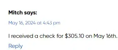 DirecTVVanceTCPAsite5-16-24 checks in the mail