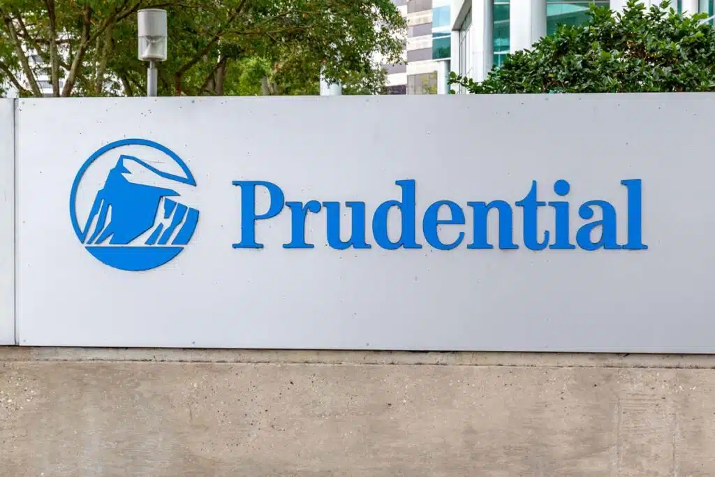 Close up of Prudential signage, representing the Prudential Financial class action.