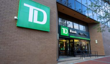 Exterior of a TD Bank storefront, representing the TD Bank class action.