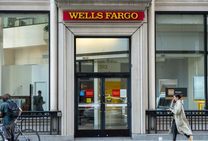 Exterior of a Wells Fargo location, representing the Wells Fargo class action.