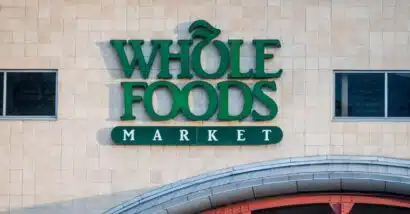 Exterior Whole Foods storefront signage, representing the Whole Foods class action.