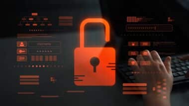 Digital security concept illustrating a cybersecurity breach