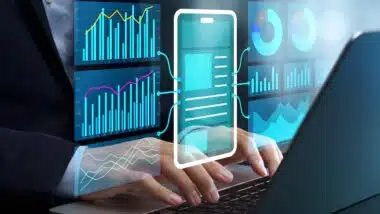 Website data and web analytics reporting dashboard.