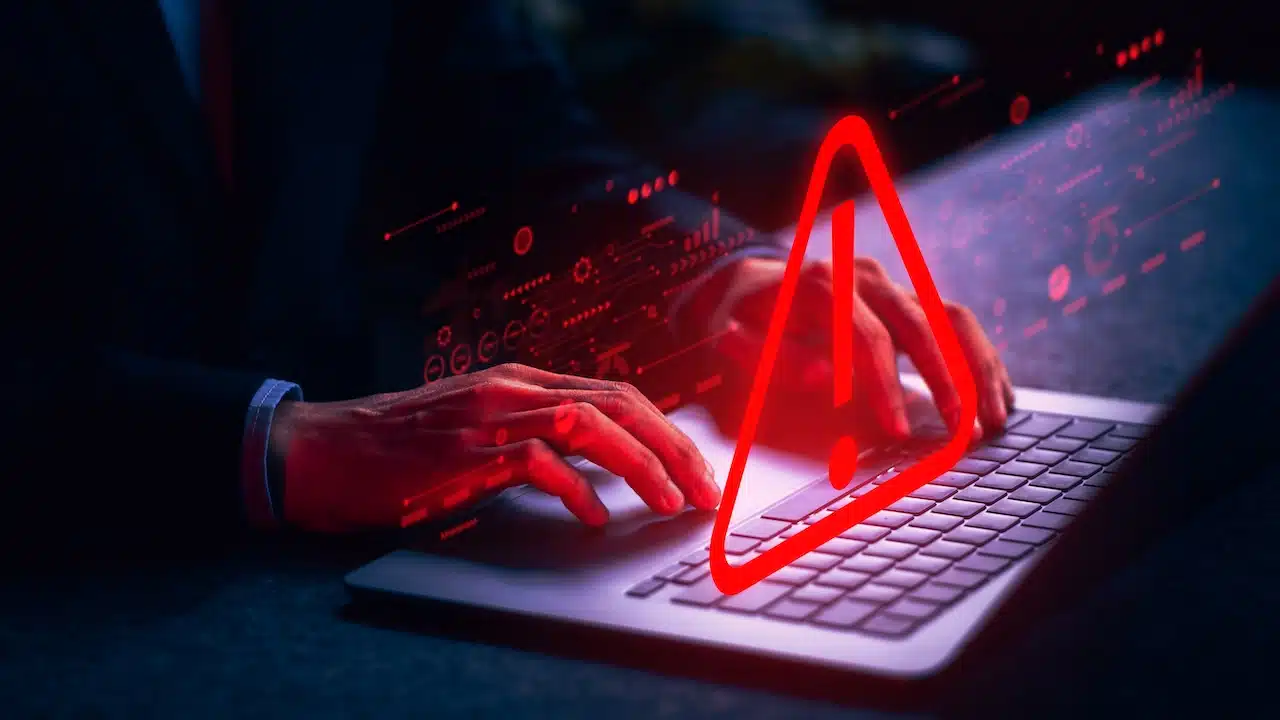 System Hack Warning Alert Cybersecurity Breach