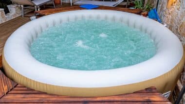 Hot Tub at a Resort.