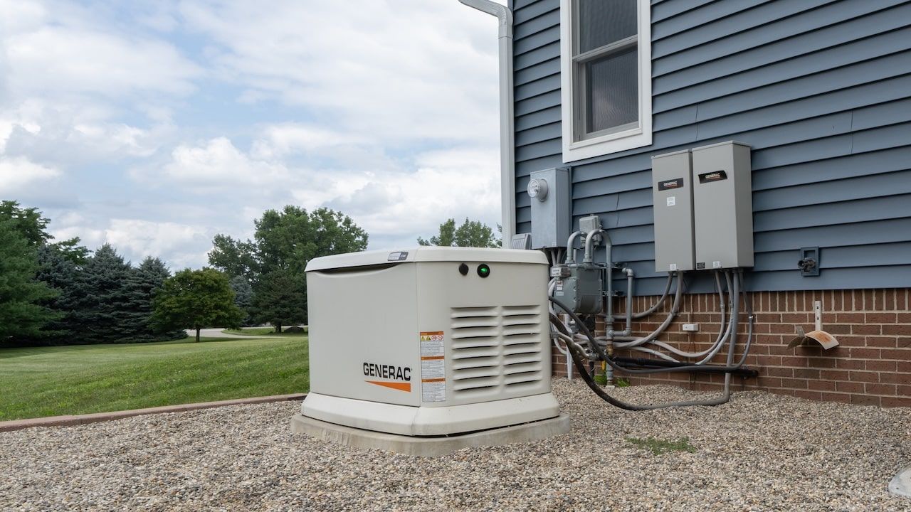 Generac generator has been professionally serviced and is ready to supply your home with power during a grid outage