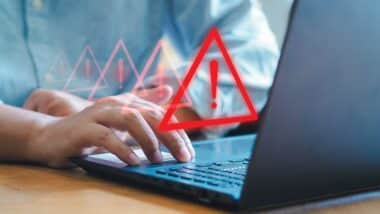 System hacked alert after cyber attack