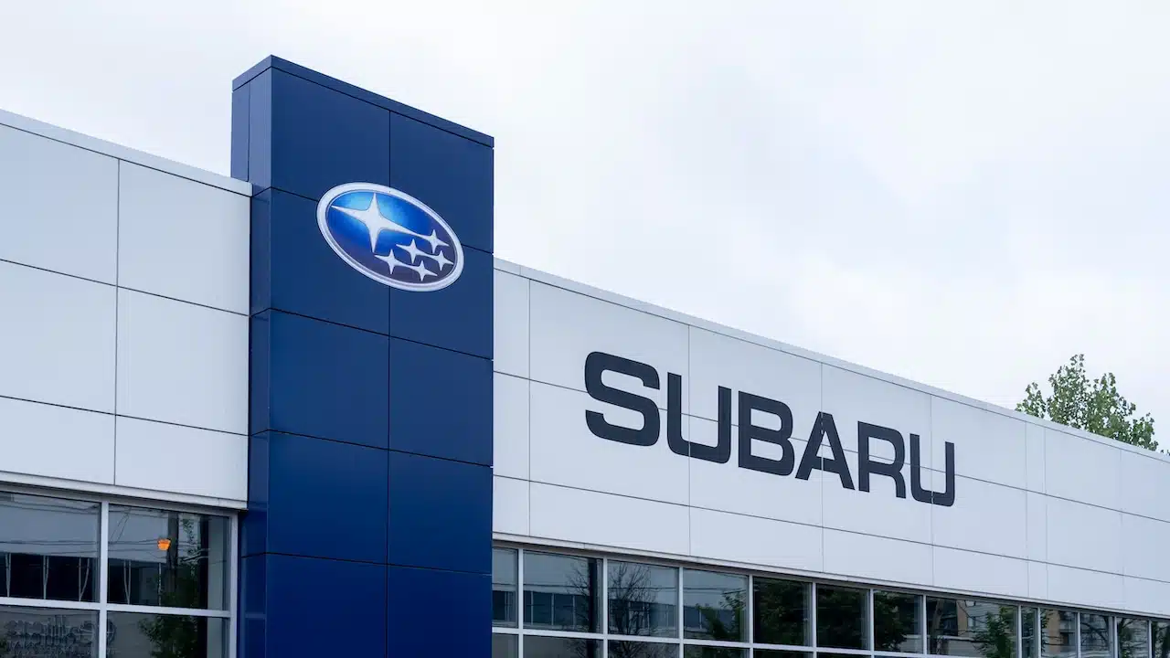 A Subaru car dealer