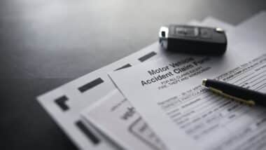 Documents for vehicle insurance.