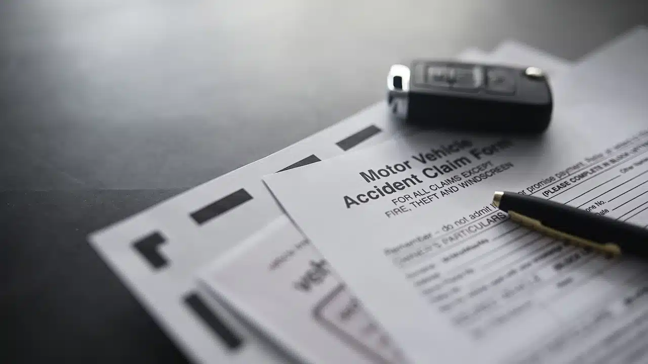 Documents for vehicle insurance.