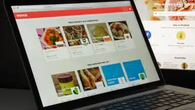 Grubhub website homepage.