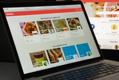 Grubhub website homepage.