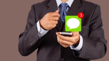 Online communication text messages