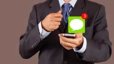 Online communication text messages