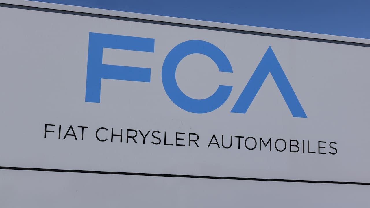 FCA Fiat Chrysler Automobiles signage on factory