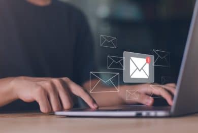 Email marketing and newsletter concept