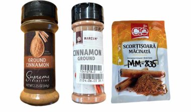 Product photo of some of the recalled cinnamon products, representing the cinnamon recall.