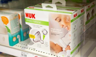 Nuk baby bottles for sale on display, representing Nuk baby bottle class action lawsuit.