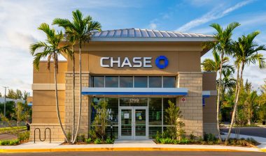 Exterior of a Chase Bank location, representing the JPMorgan Chase class action.