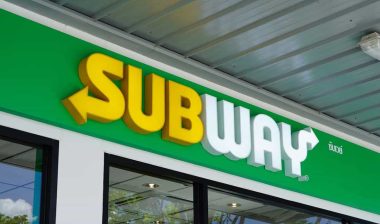Close up of Subway storefront signage, representing the Subway class action.