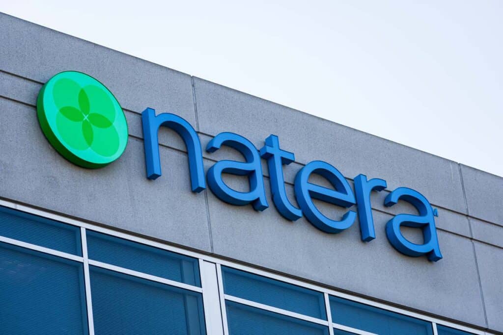Close up of Natera signage, representing the Natera unfair billing practices class action.