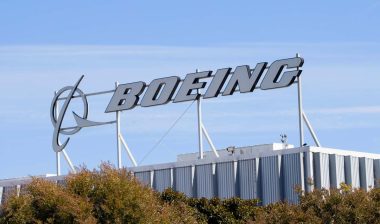 Boeing signage at its corporate campus in El Segundo, California, representing the Boeing sanctions.