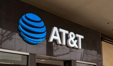 Close up of AT&T signage, representing the AT&T class action.