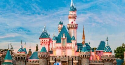 Sleeping Beauty's castle at Disneyland, representing Disney park pass class action lawsuit.