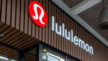 Close up of Lululemon signage, representing the Lululemon class action.