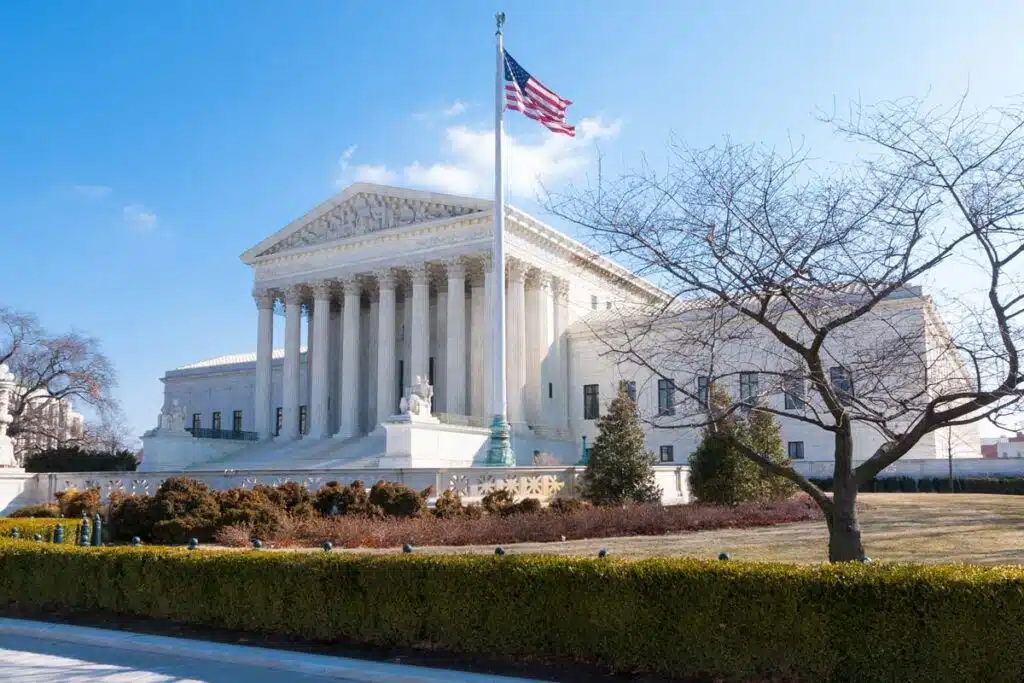 Exterior of the U.S. Supreme Court building, representing the Supreme Court ruling.