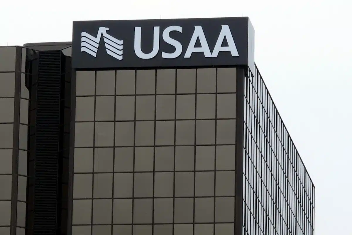 Exterior of a USAA building.