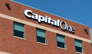 Capital One signage on a building, representing Capital One data security.