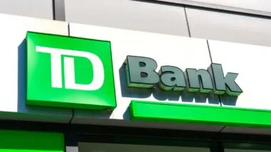 Close up of TD Bank signage, representing the TD Bank settlement.