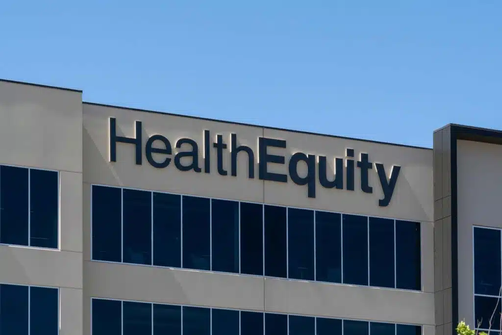Close up of HealthEquity signage, representing the HealthEquity data breach.